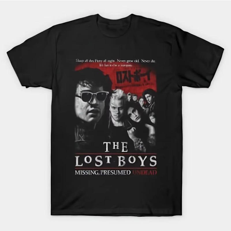 Missing Suspected Undead Pattern Fan Casual Horror Theme Tshirt Lost Boys Vampire Movie Tshirt