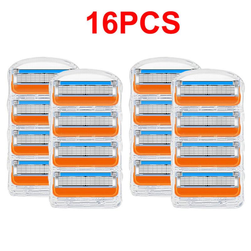 Мужской комплект лезвий из нержавеющей стали, 5-слойный прецизионный триммер, без вибрации, меньше раздражения кожи