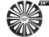Trend Silver / Black 14`` Hubcap, 1 Pc.