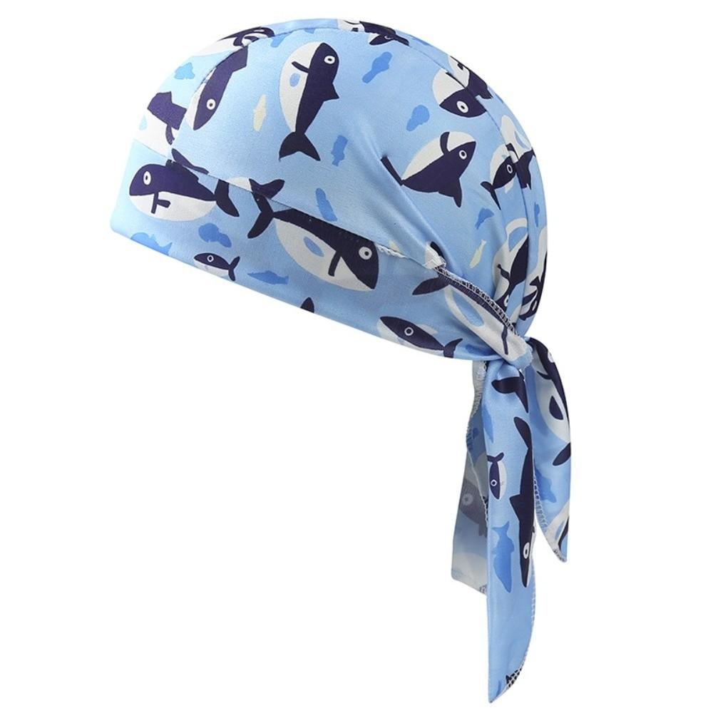 Paisley Print Hijab Caps Quick Dry Pirate Hat Bandana Headscarf Outdoor Activities