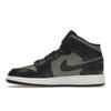 Jordan 1 Mid GS Shadow Black Grey Red 554725-096
