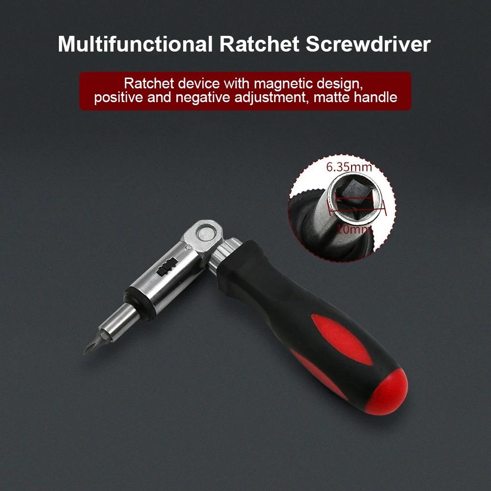 1/4 Hex Ratchet Scewdriver Detachable Multifunction Pen Screwdriver Professional Automotive Bicycle Car Repair Tools Hand Tool