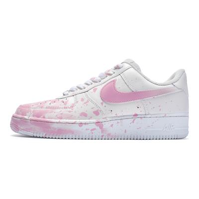 Air Force 1 811 Производство, Сцена, крадущая сердце, Специальная коробка для обуви Низкие кеды для скейтборда Мужские Белый Розовый CW2288-111(Team80-S-BOX)