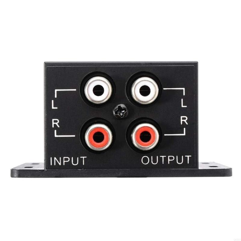 Car Amplifier Stereo Subwoofer Bass Control Knob Sub Gains Regulator Frequency Controller Line Levels Adjust Q6RD
