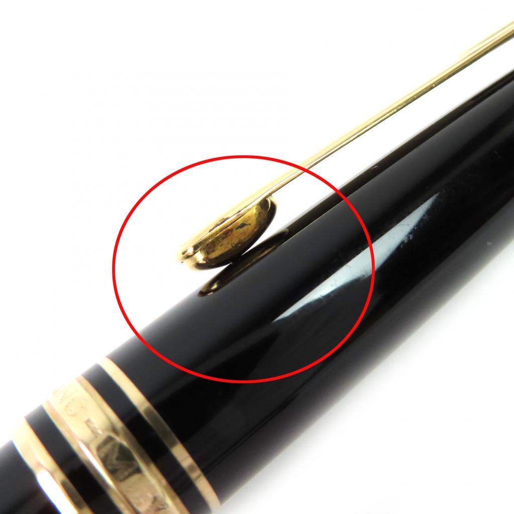 Очень хорошая перьевая ручка MONTBLANC Meisterstck Classic Белая звезда Черное золото 14K Б/у