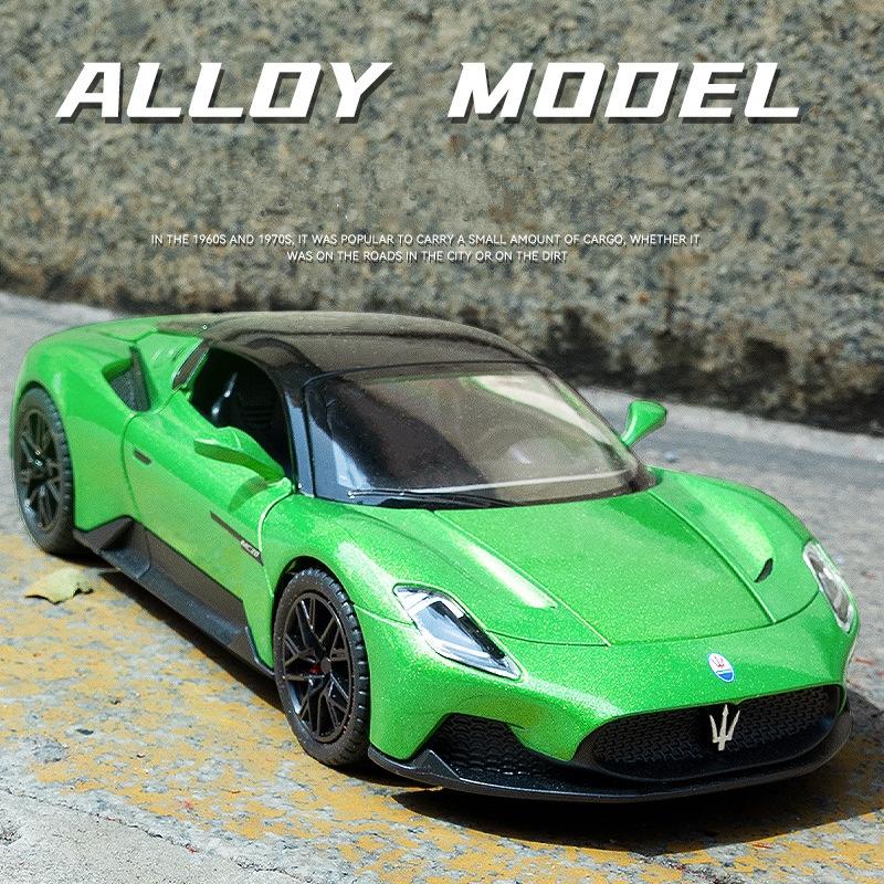 Масштаб 1/22 Maserati MC20, модель спортивного автомобиля со звуком и светом, откидная модель из сплава, литая под давлением модель автомобиля для детей, игрушка в подарок