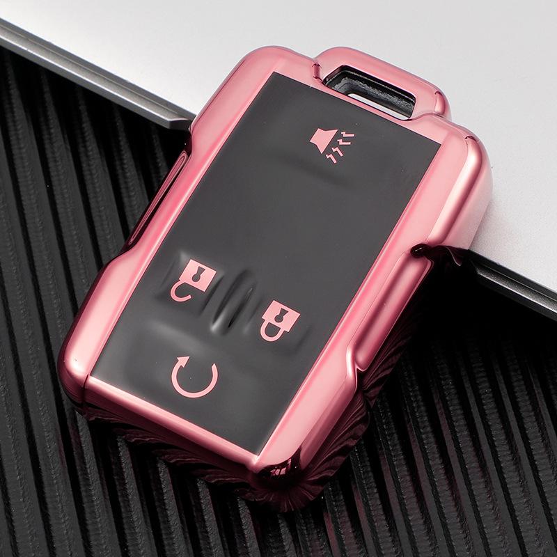 Чехол для ключей из ТПУ с 4 кнопками для автомобиля Chevrolet SUBURBAN Saboban GMC Sierra Canyon Colorado Silverado, автоаксессуары, полное покрытие