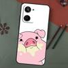 Милый РОЗОВЫЙ Kawai Чехол-поросенок Для Realme C67 C51 C75 C63 C61 C65 C55 C53 C35 C71 11 12 13 14 Pro Plus GT6 GT7 15 Pro