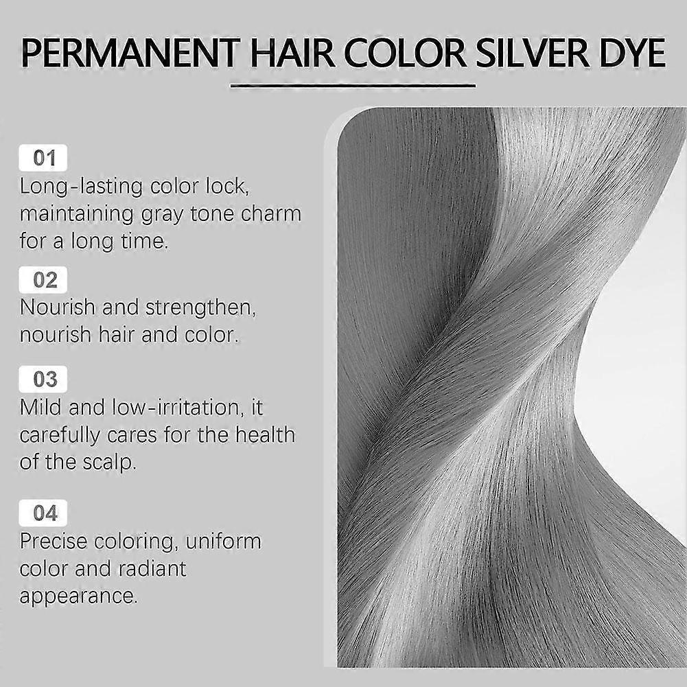 Silver Hair Dye Cream 100g