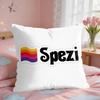 PPaulaner SSpezi Logo Cushion Cover Square Short Plush Pillow Case Living Room Sofa Home Decor Funda X