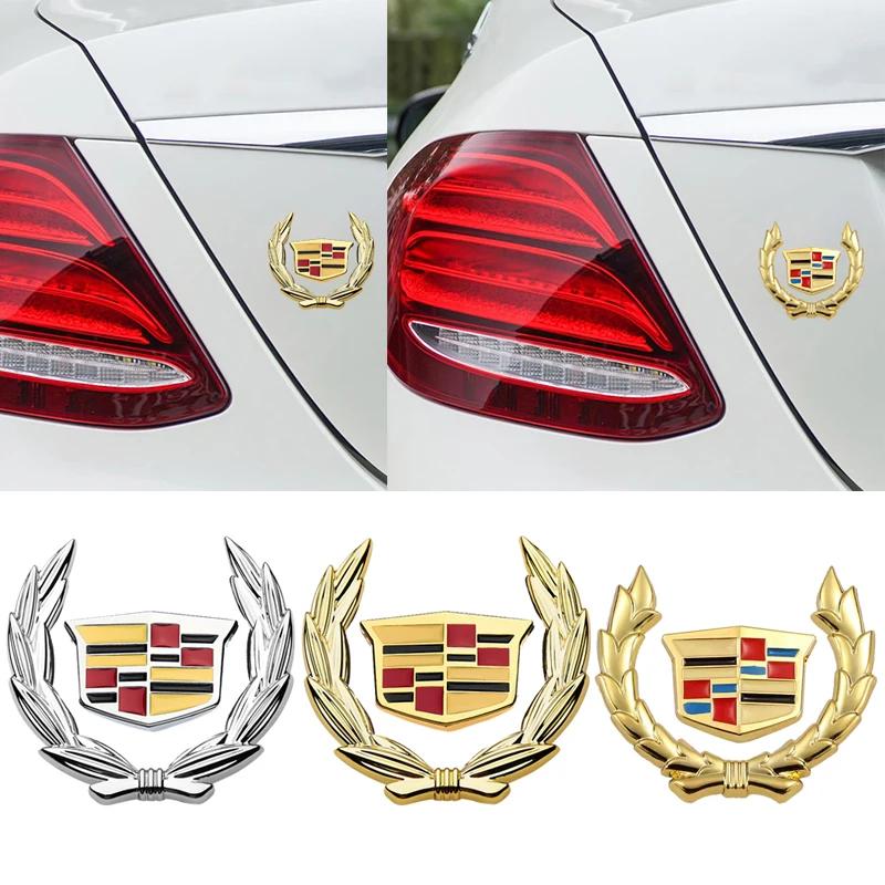 Для Cadillac Bage Escalade Tiburon CT6 CTS XTS ATS SRX XT5 STS CT5 Deville BLS Наклейка на заднее стекло кузова автомобиля Боковая наклейка Эмблема Наклейки