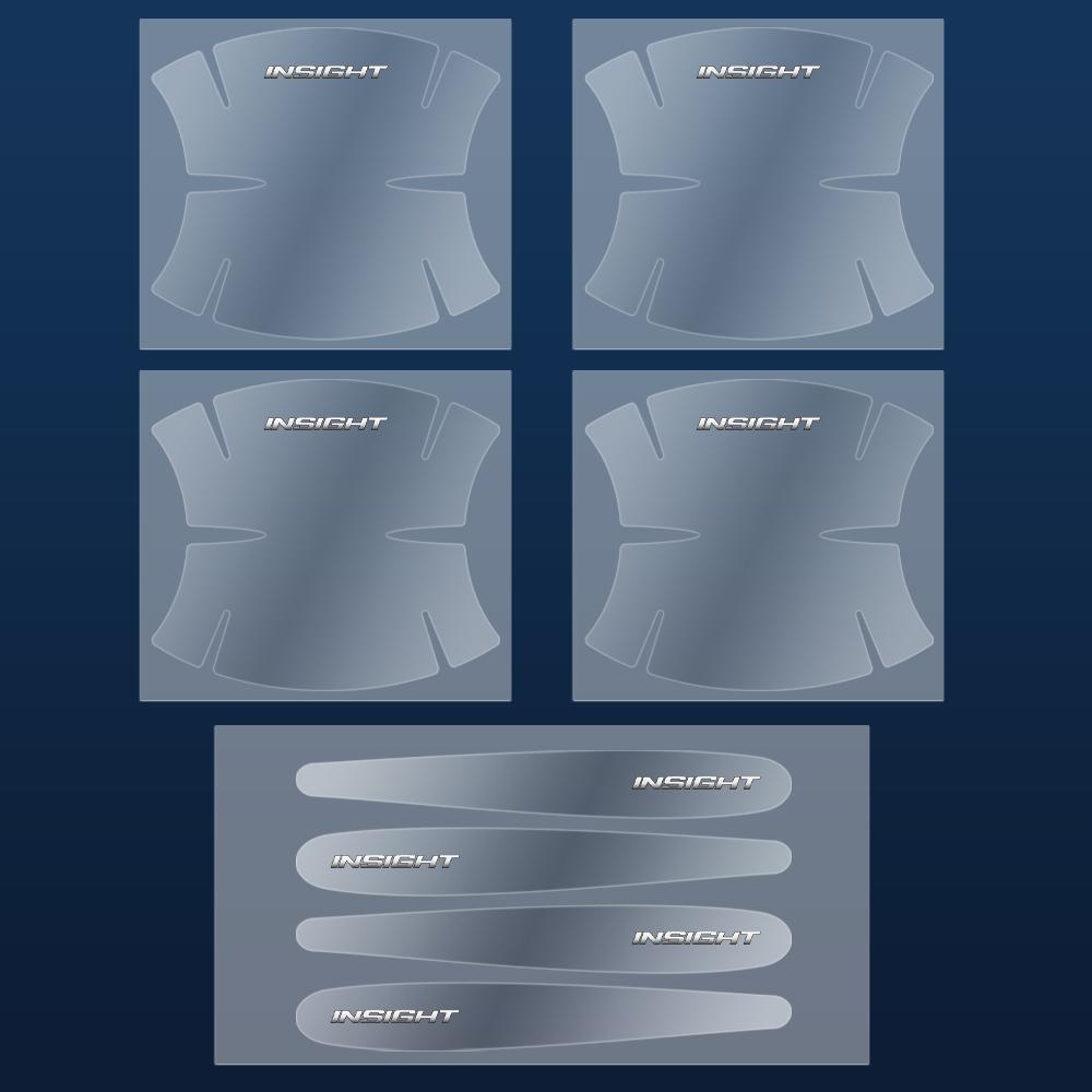 AQW1 8PCS Transparent Car Door Handle Anti Scratches Protector Film Sticker For Honda Mugen CIVIC Pilot Type R Type S VTEC DOHC Vezel