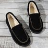 Shoes for Women 2024 Slip-on Women's Flats Fashion Solid Casual Flat Round Toe Light Loafers Women's Fleece Shoes Zapatos Mujer