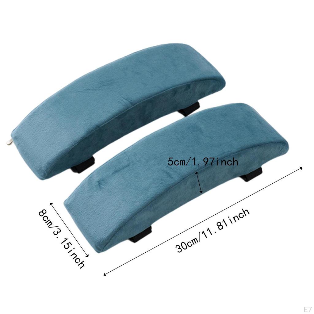 Chair Armrest Cushion Pair Non Slip Memory Arm Rest Elbow Support for Living Room Computer