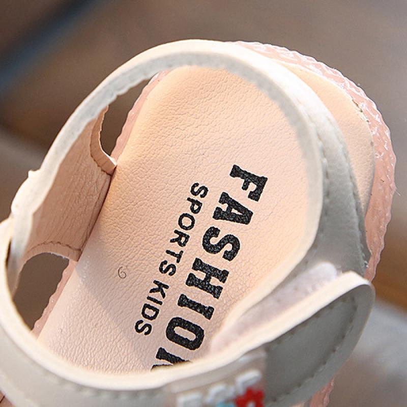 Легкие сандалии для маленьких девочек, обувь принцессы на мягкой подошве, летняя обувь для малышей 1–3 лет, тапочки для девочек