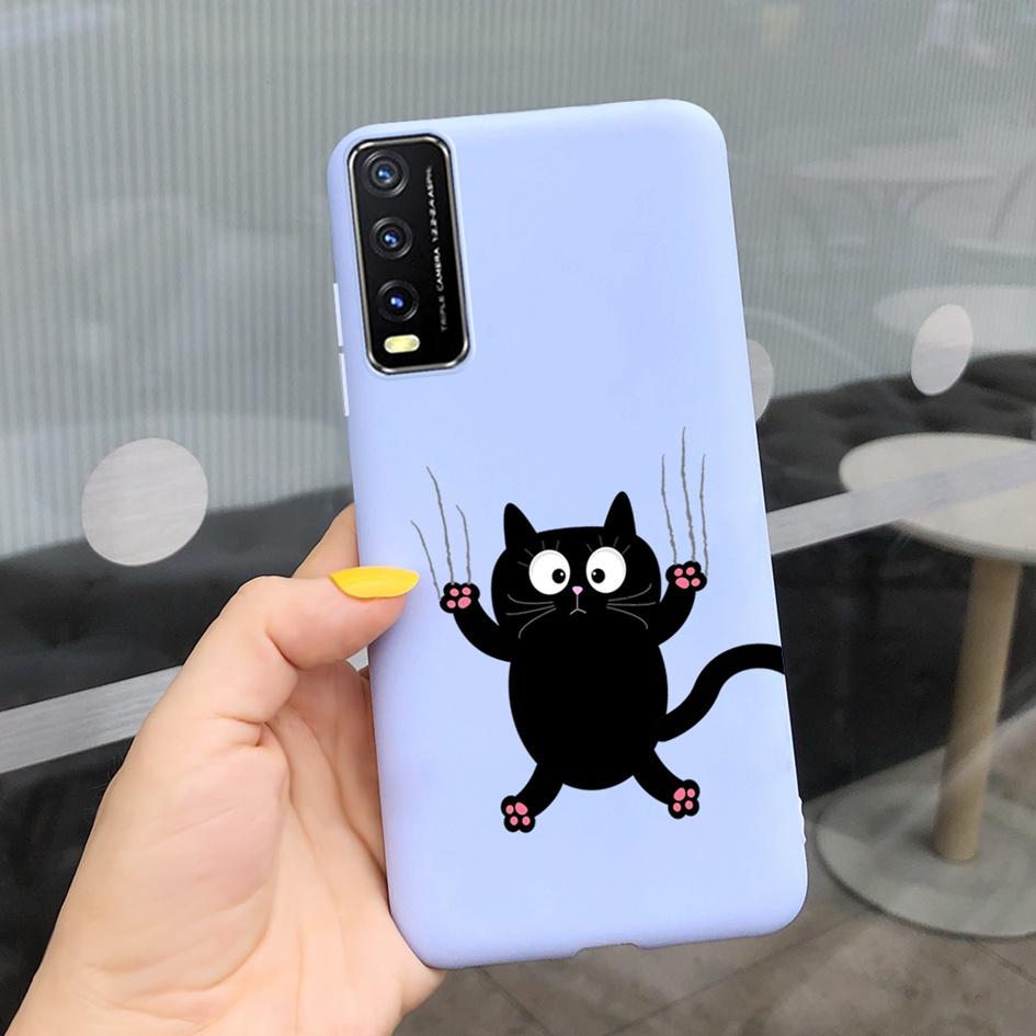 Для Vivo Y20 Y20i 2021 Чехол Силиконовый Модный Цветочный с Ромашками и Подсолнухами Мягкая Защитная Крышка для Телефона Для Vivo V2029 V2027 V2032 Y 20 Y 20i Coque