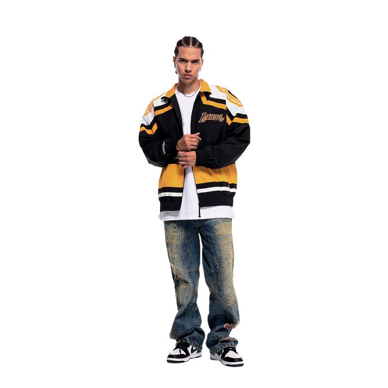 Mitchell Ness x NBA Jacket Unisex JK11200-LALBLCK