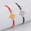 Retro Stainless Steel Personality Witch Knot Dog Paw Bracelet