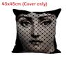 Linen Vintage Piero Fornasetti Face Throw Pillow Case With Elegant Design And Durable Material