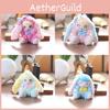 Cute Rabbit Plush Toy Keychain Stuffed Pp Cotton Bag Decor For Girls Gift