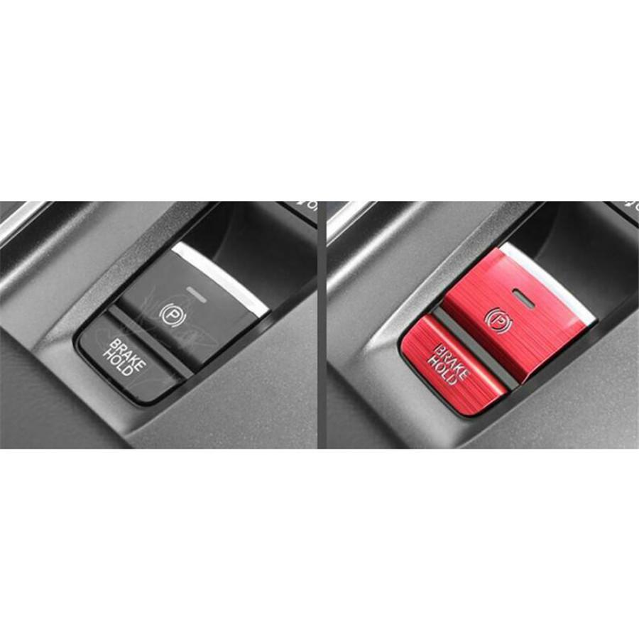 2 шт. Алюминиевая накладка на кнопку P Gear BRAKE HOLD для Honda Accord 2018-2019 Красный