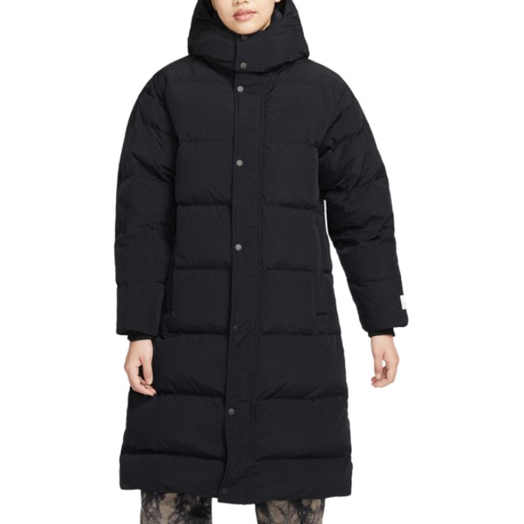 Jordan Down Jackets Women's Black Hooded Thickened Other DQ9752-010