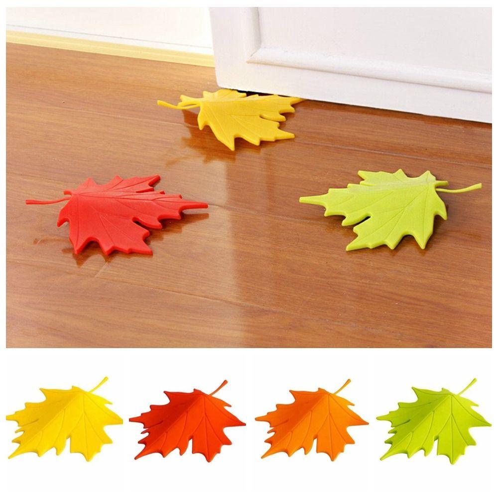 Universal Leaf Shaped Door Stopper Leaf Shaped Baby Safety Protector Maple Leaf Door Stop  Home