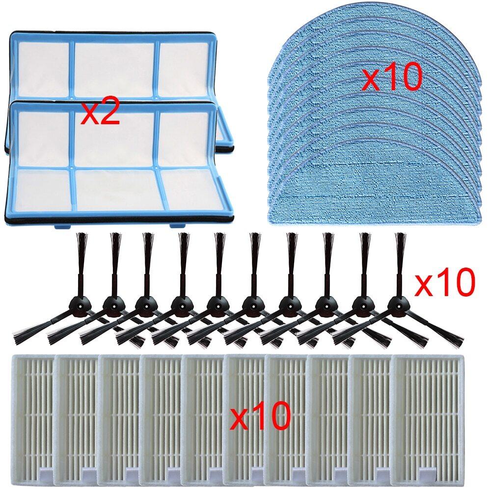 For Chuwi Ilife v5 v5s V3 V3s V50 V55 x5 Robot Vacuum Cleaner Accessories Side Brush Main Dust Filter Hepa Filter Mop Pad