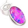 Pink Triplet Opal Gemstone Handmade 925 Sterling Silver Pendant 1.85" w5Z56