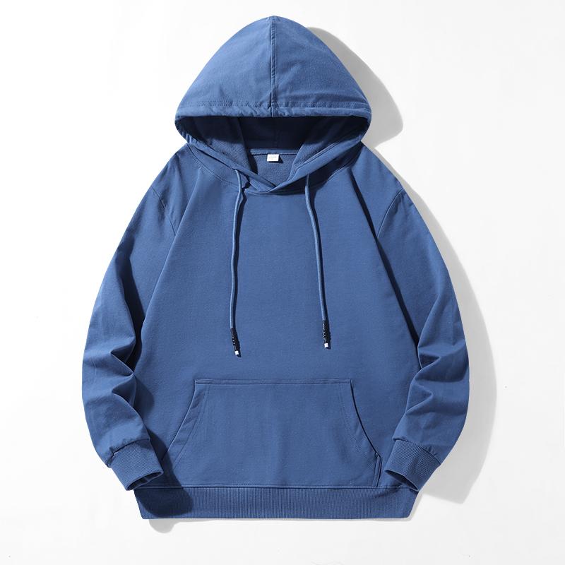 2024 Fashion Men Casual Hoodie Basic Pullovers Sweatshirts Loose Women Solid Color Hoodies Oversize Black Sweatshirt Tops