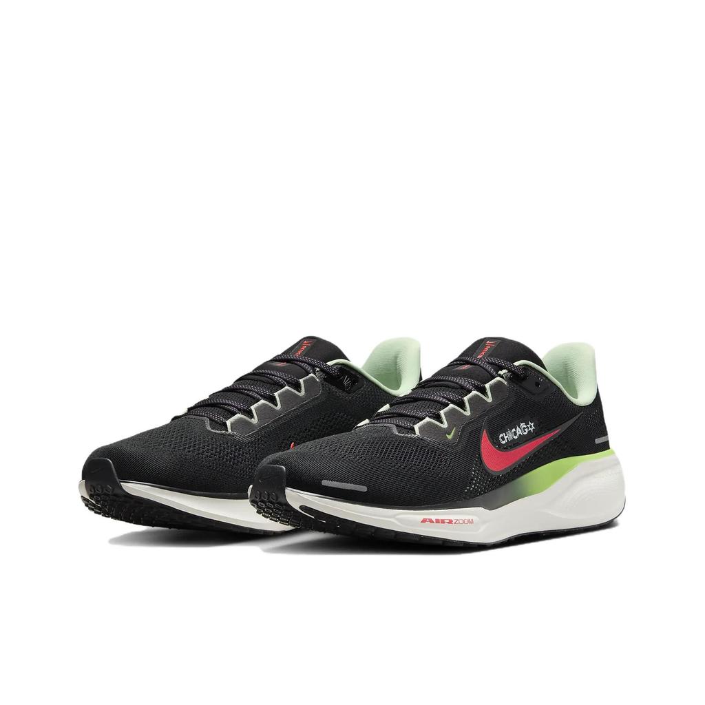 Nike Кроссовки Air Zoom Pegasus 41 Chicago Marathon Unisex Black Scream-Green New-Orchid HJ9062-010