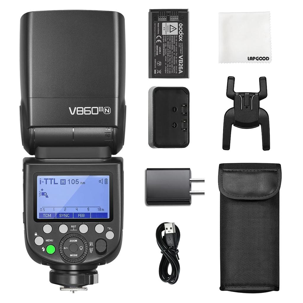 Авторизованная фотовспышка GODOX для TTL HSS с регулировкой, совместимая с цифровыми зеркальными камерами Nikon [дилер GODOX] V860III-N Nikon, встроенный 2.4G, 1/8000с