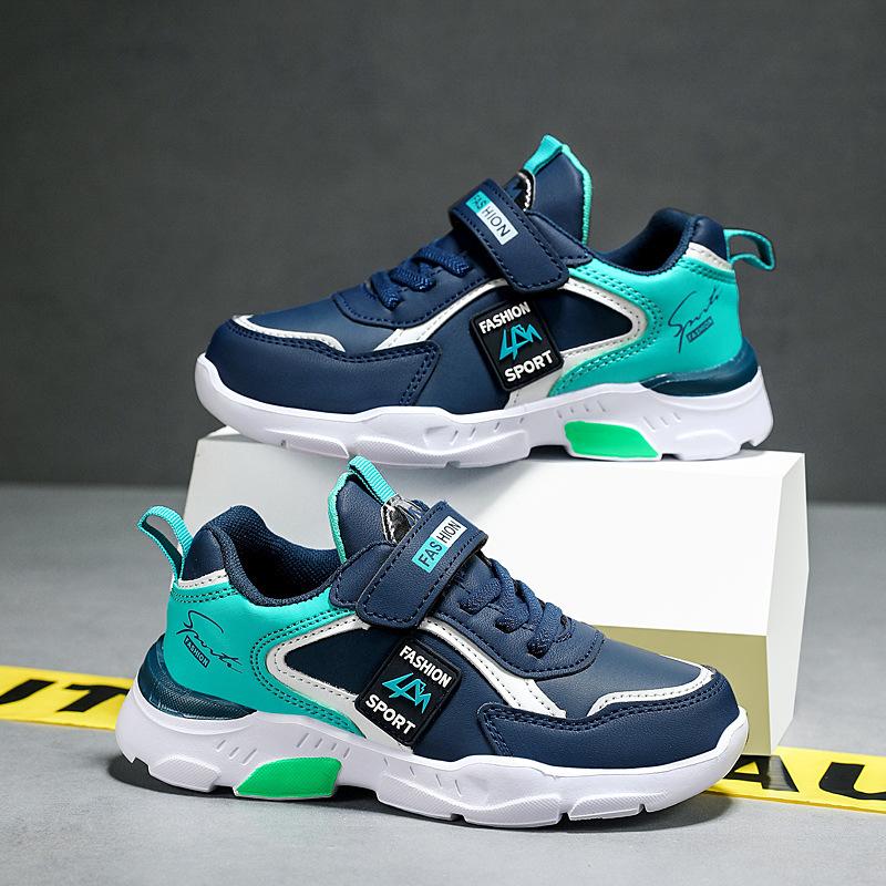 Children's Shoes Sports Shoes Autumn and Winter Leather Surface Boys' Shoes Boys' Shoes Elementary School Students Middle School Children's Casual Sh