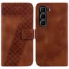 For Infinix Hot 50 Pro+ 4G Stand Case 7-Shaped Pattern Imprint Leather Phone Cover with Strap