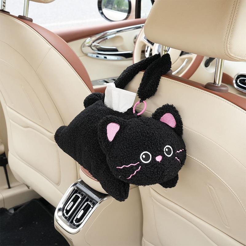 Plush cartoon monkey car hanging tissue box doll doll car tissue bag home car dual-purpose paper drawer box