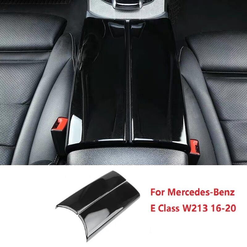 2 шт., центральный подлокотник автомобиля, отделка, крышка из АБС-пластика, углеродное волокно/класс черный для Mercedes-Benz CE GLC Class W213 W205 X253