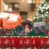 16 Servings Christmas Party Supplies Paper Cup Plate Napkins Tablecloth Dinner