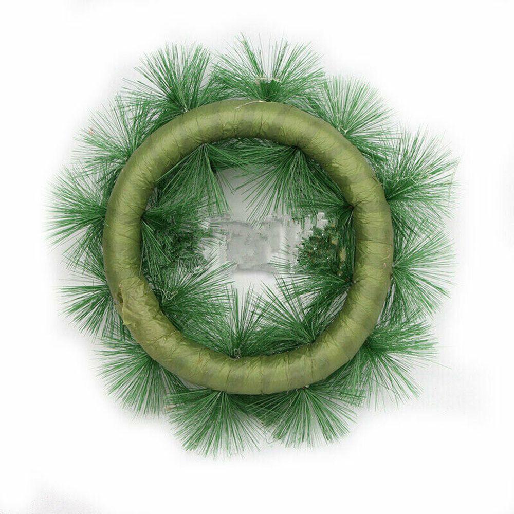 Props DIY Craft Xmas Tree Decor Garland Pine Needle Wreath Christmas Wreath Door Hanging Ornament
