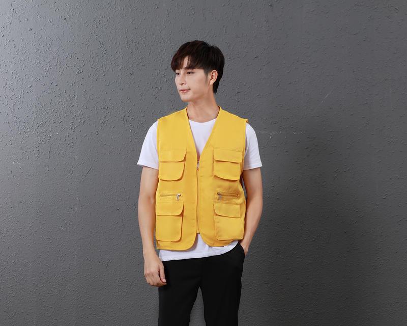 Волонтерский жилет с несколькими карманами и логотипом на заказ для общественных и фотографических мероприятий