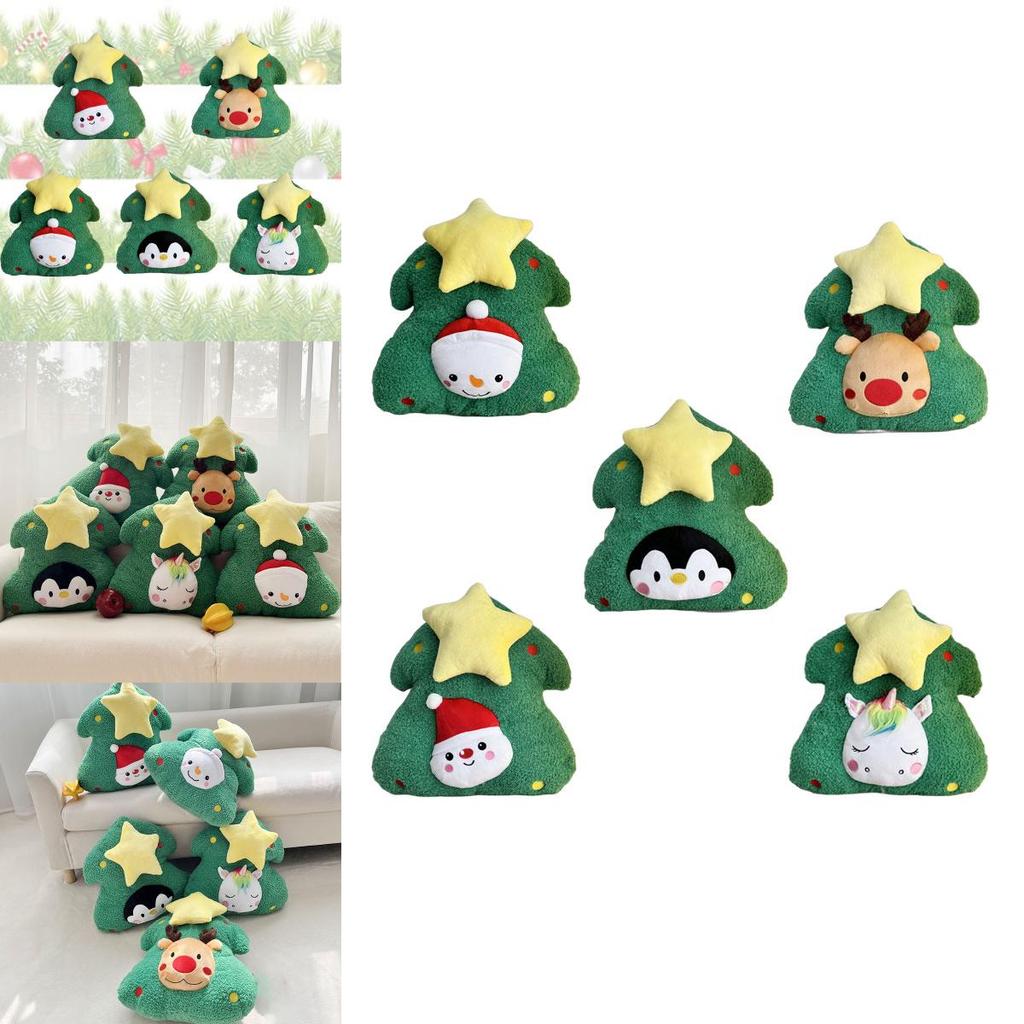 Трансформируемая Рождественская елка Подушка-игрушка Плюшевая игрушка Подарок для девочек Высота 45 см