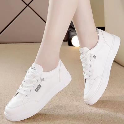 Модная женская обувь 2025 Популярная повседневная универсальная спортивная белая обувь Весенняя обувь на плоской подошве