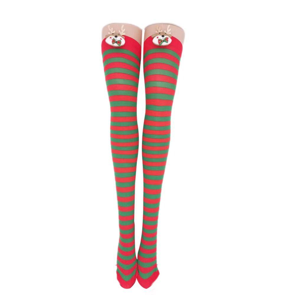 Bow Party Accessories Long tube Stockings Knee socks Christmas