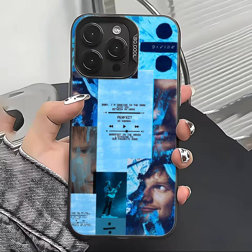 Чехол для телефона с изображением Эда Ширана для iPhone 17,16,15,14,13,12,11 Plus,Pro Max,XS, Цветной Серебристый Черный Чехол