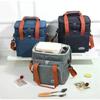 Распродажа Очень толстый ланч-бокс Bento Bag Очень высокая квадратная термосумка Портативный пакет для пикника со льдом Открытый свежий ланч-бокс Портативный