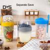 Портативная чашка для завтрака, овсянки, хлопьев, орехов, йогурта, салата с вилкой, ложкой, двухслойная, большая емкость, чашка для соевого молока, бытовые принадлежности