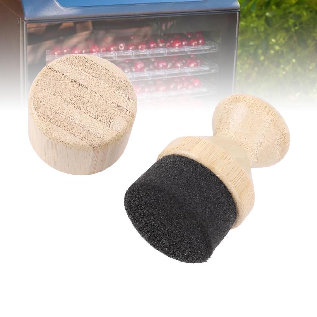 Набор из 2 аппликаторов для масла и воска для разделочных досок, губка из бамбука, аппликатор для масла, набор щеток для мытья деревянных лопаток, ложек и другой утвари