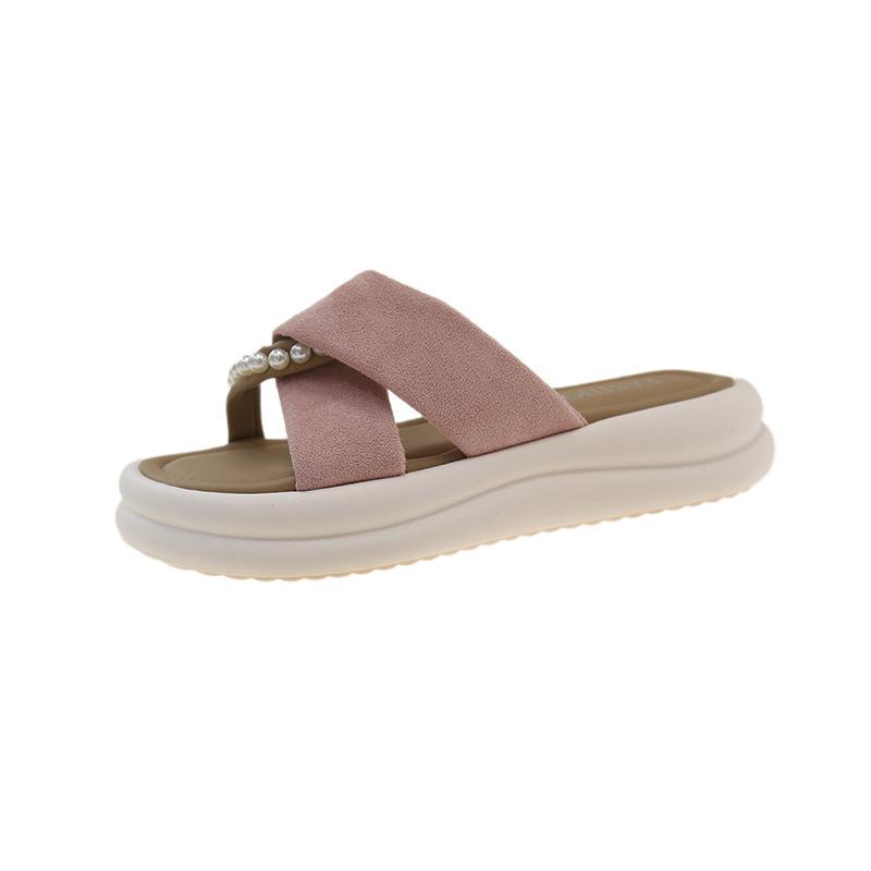 Flip-flops Women's Summer Thick-soled Shoes Roman Women's Semi-slippers