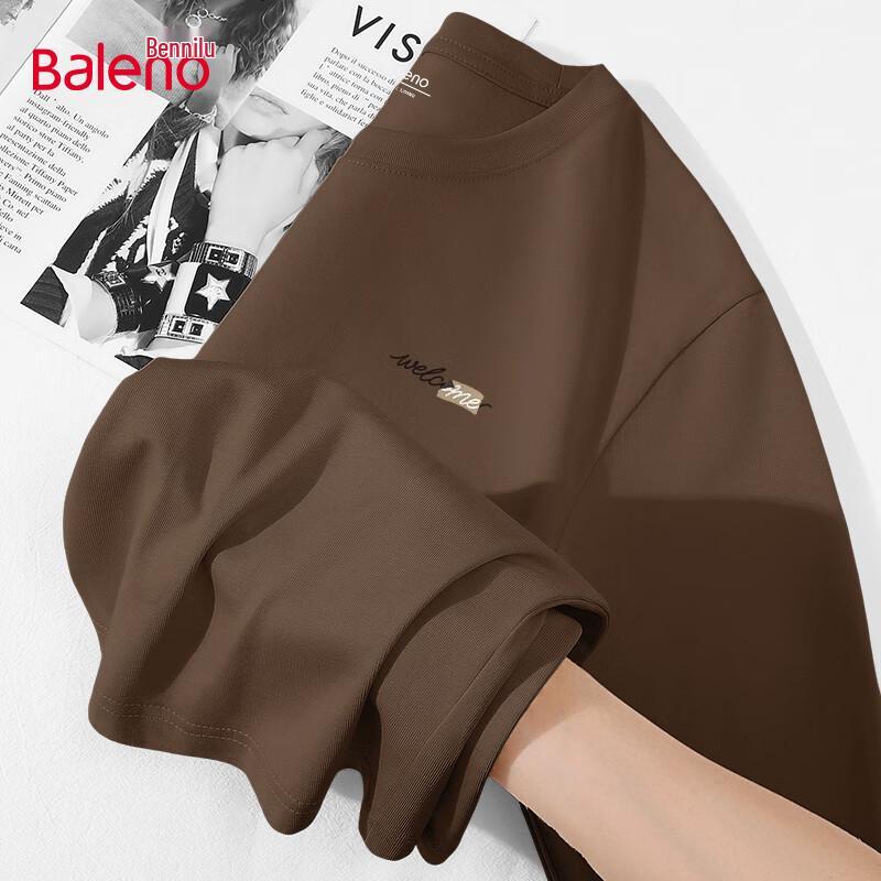Baleno Men's Oversized Cotton Long Sleeve Crew Neck T-Shirt