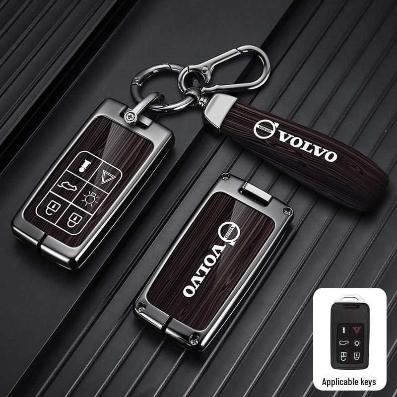 Metal Key Cover for Volvo XC60, XC90, S60, S80L, V60 - Full Shell
