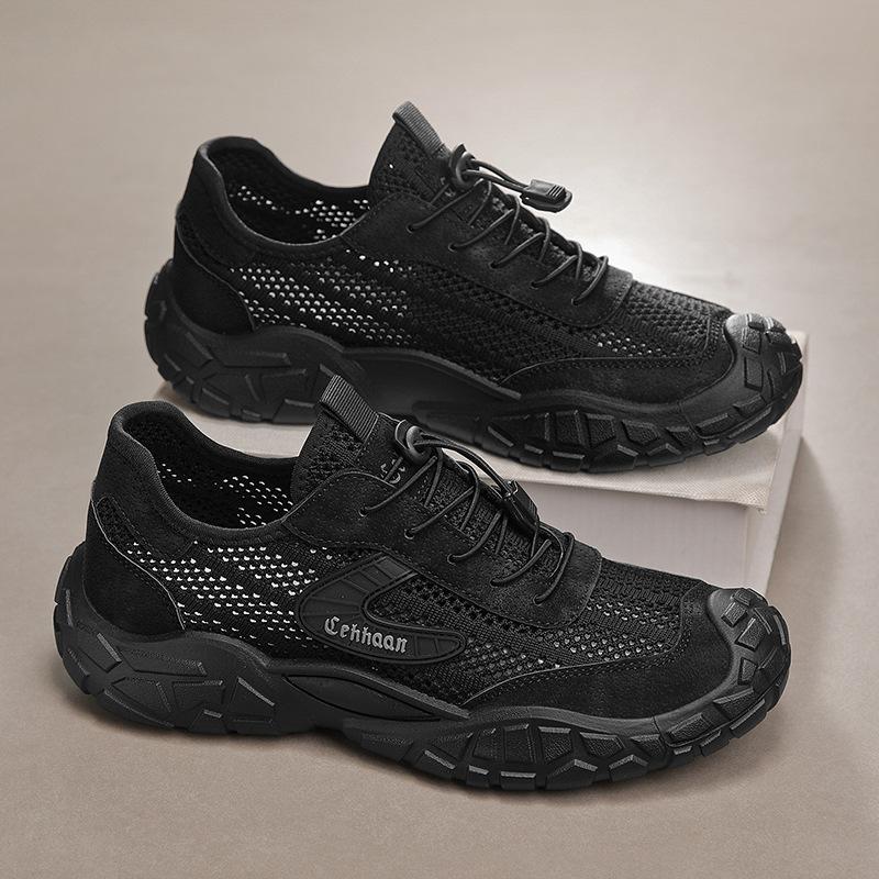 Mesh Shoes New Fly-woven Breathable Hollow Sports Running Shoes Trendy Student Shoes Fashion Casual Shoes